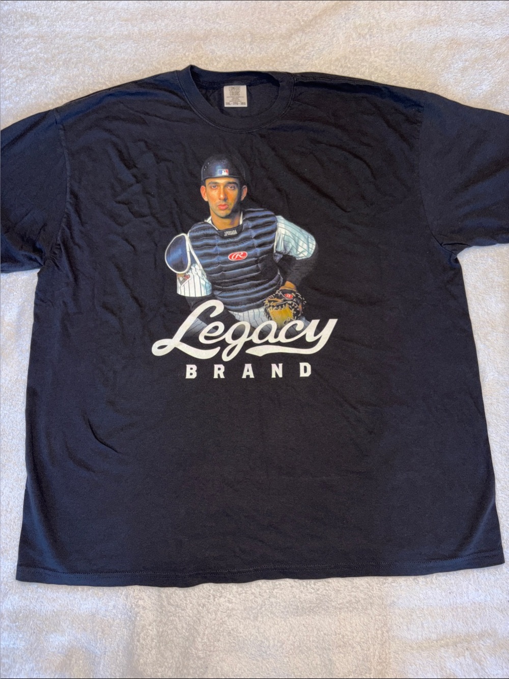 Comfort Colors Black Short-Sleeve Tee with Catcher Graphic